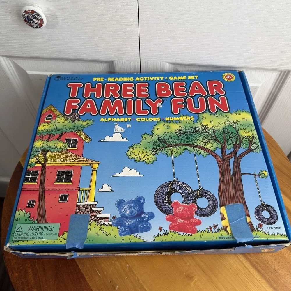 Three Bear Family Fun Incomplete Educational‎ Counting Game Vintage Homeschool